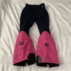 Roffe SMALL Skiwear Ski Snowboard Pants Navy Pink Vintage